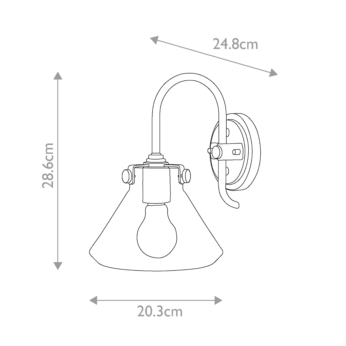 Бра Hinkely Lighting, Арт. HK-CONGRESS1-A-BC