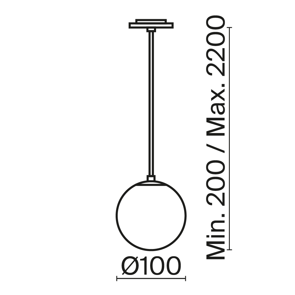 Подвесной светильник Technical P039PL-5W3K-10INS-B