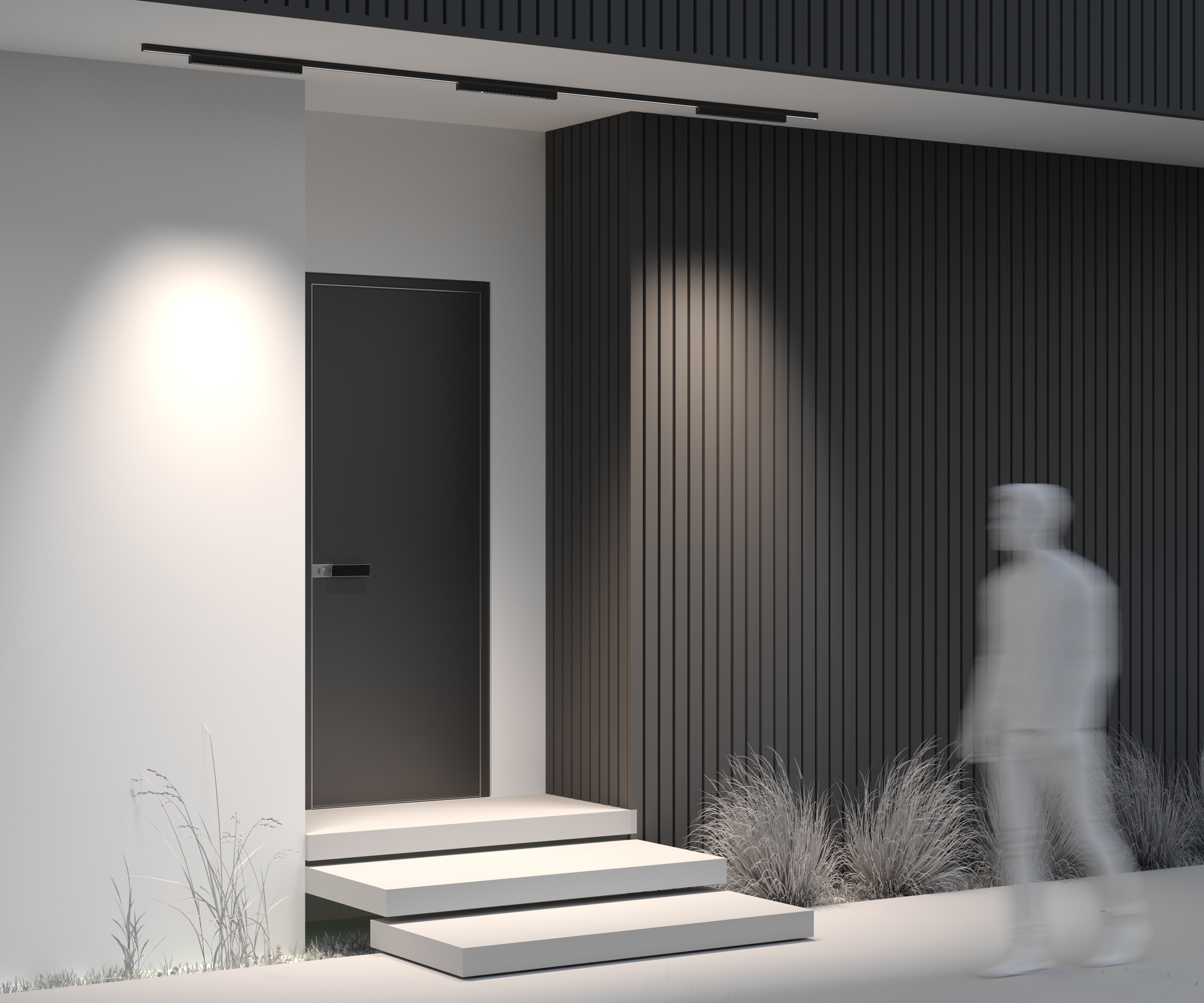 Уличный трековый светильник Outdoor O-TR02-2-S-24WB4K