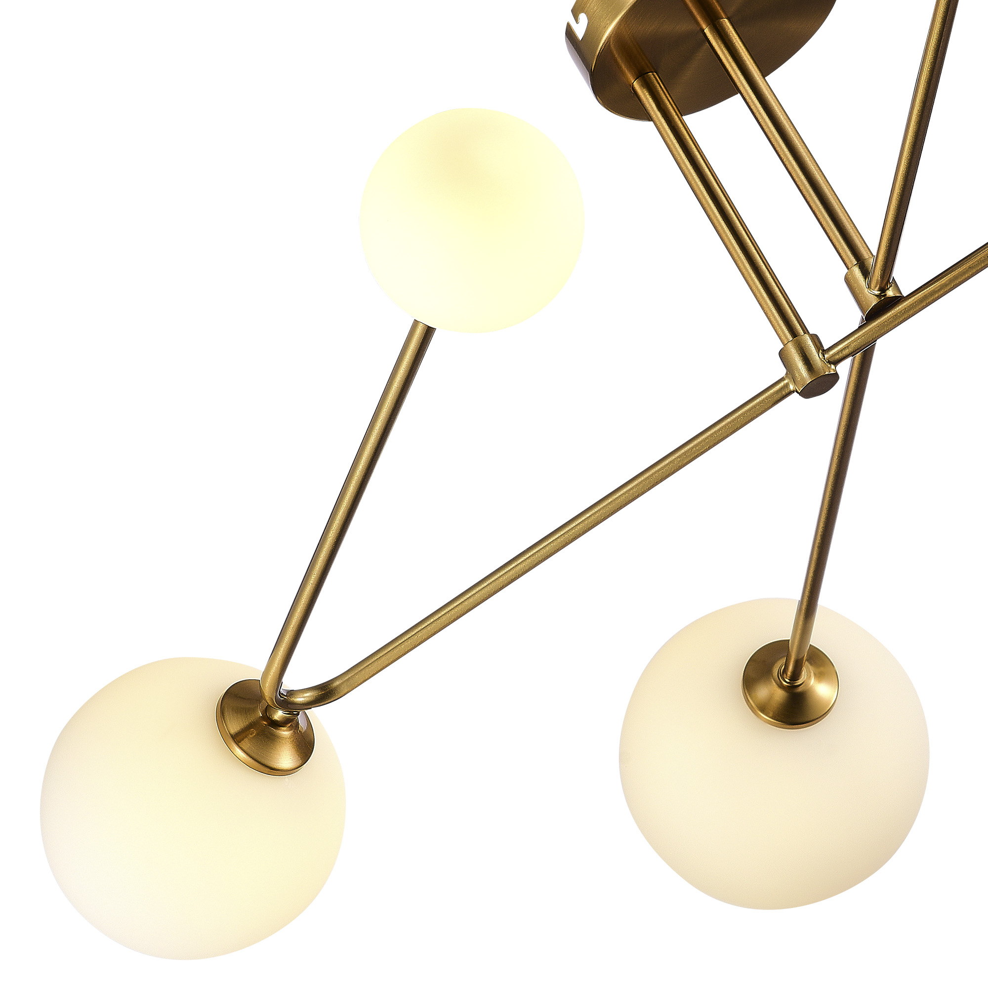 SLE2211-302-06 Светильник потолочный Латунь/Белый G9 LED 6*5W FANTINI