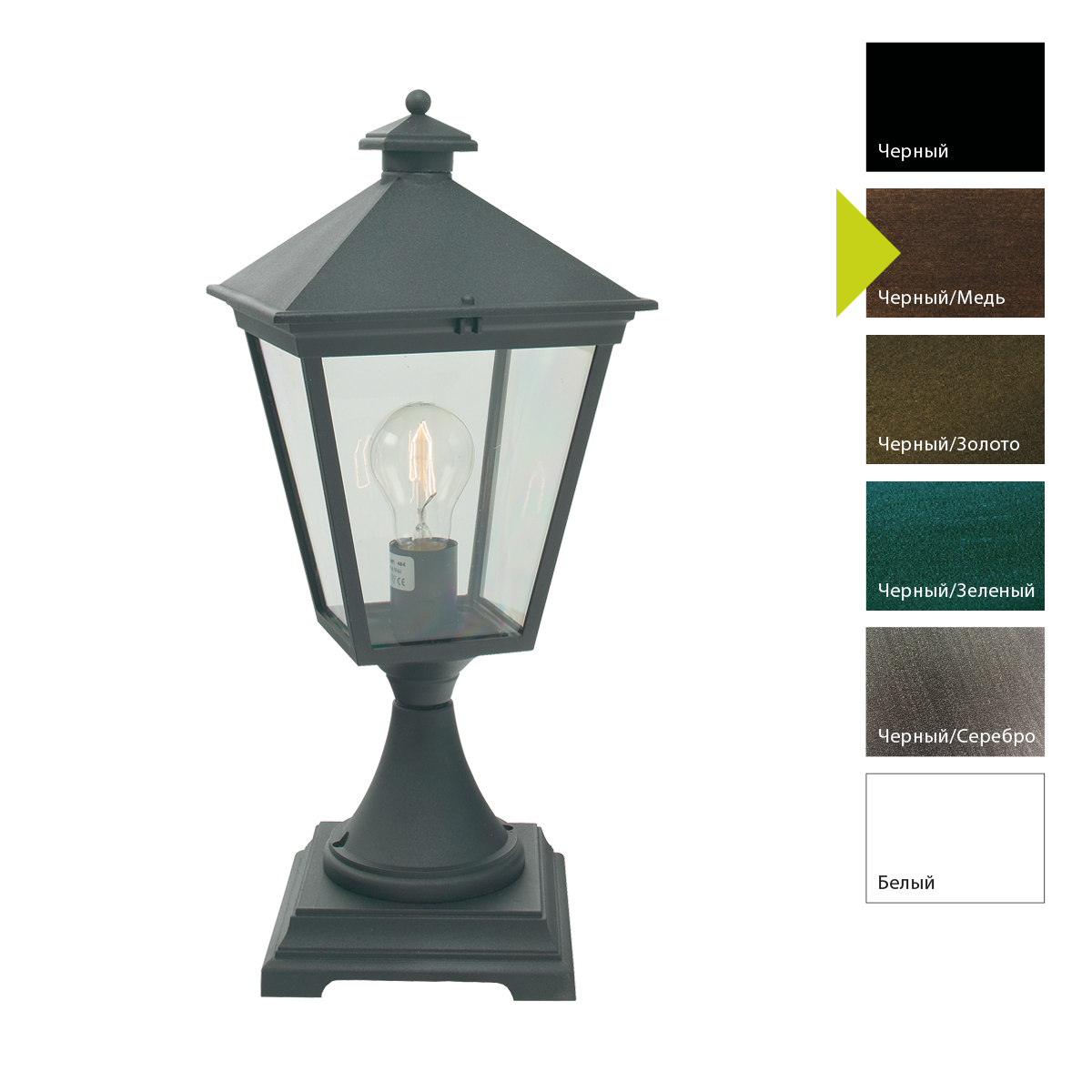 Фонарь-пьедестал Norlys, LONDON BC (Черный/Медь)