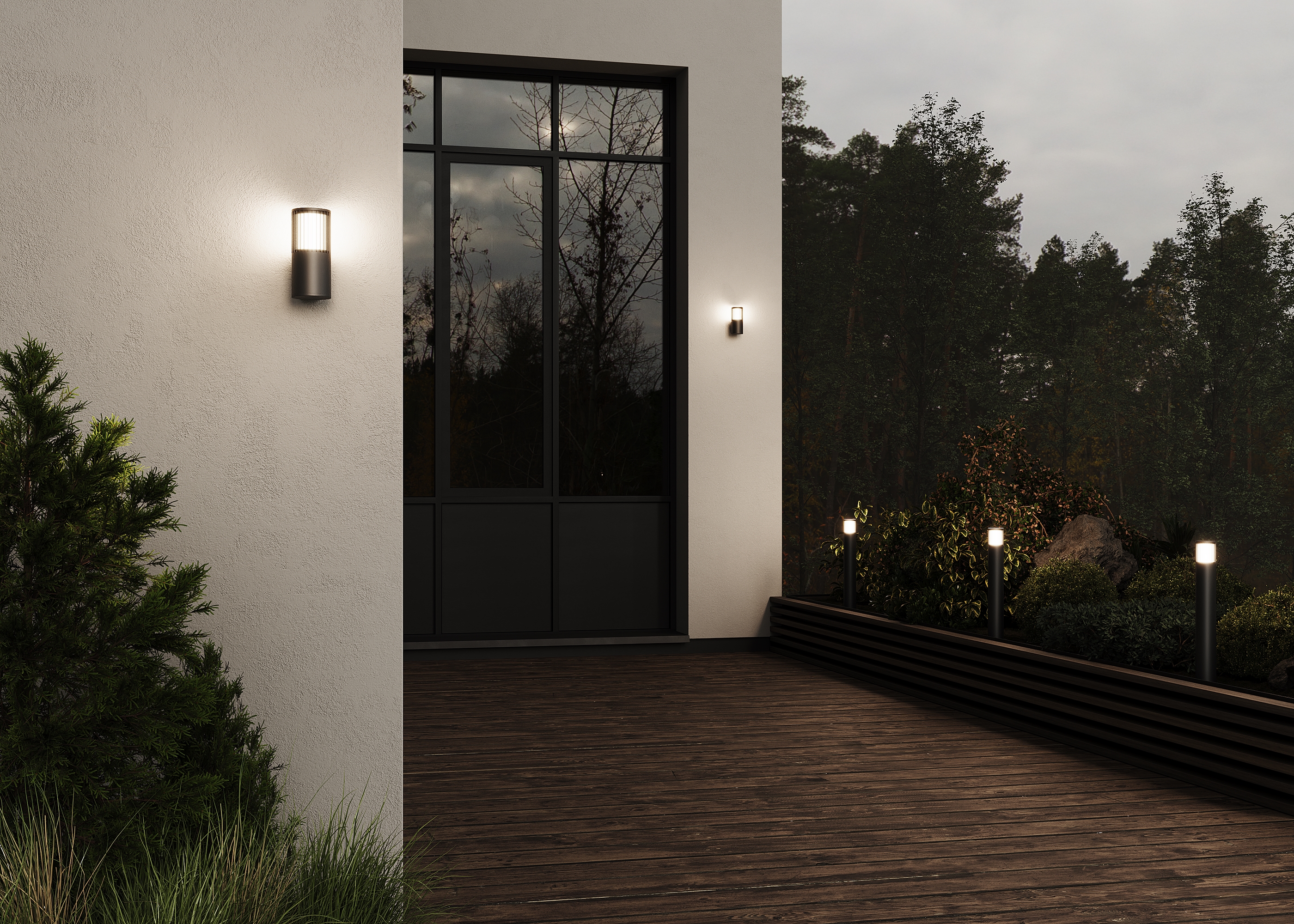 Настенный светильник (бра) Outdoor O492WL-01GF