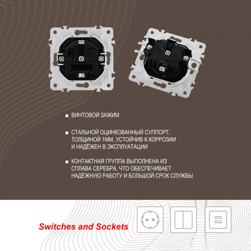 Розетка Arte Milano 203.40-1.shampan