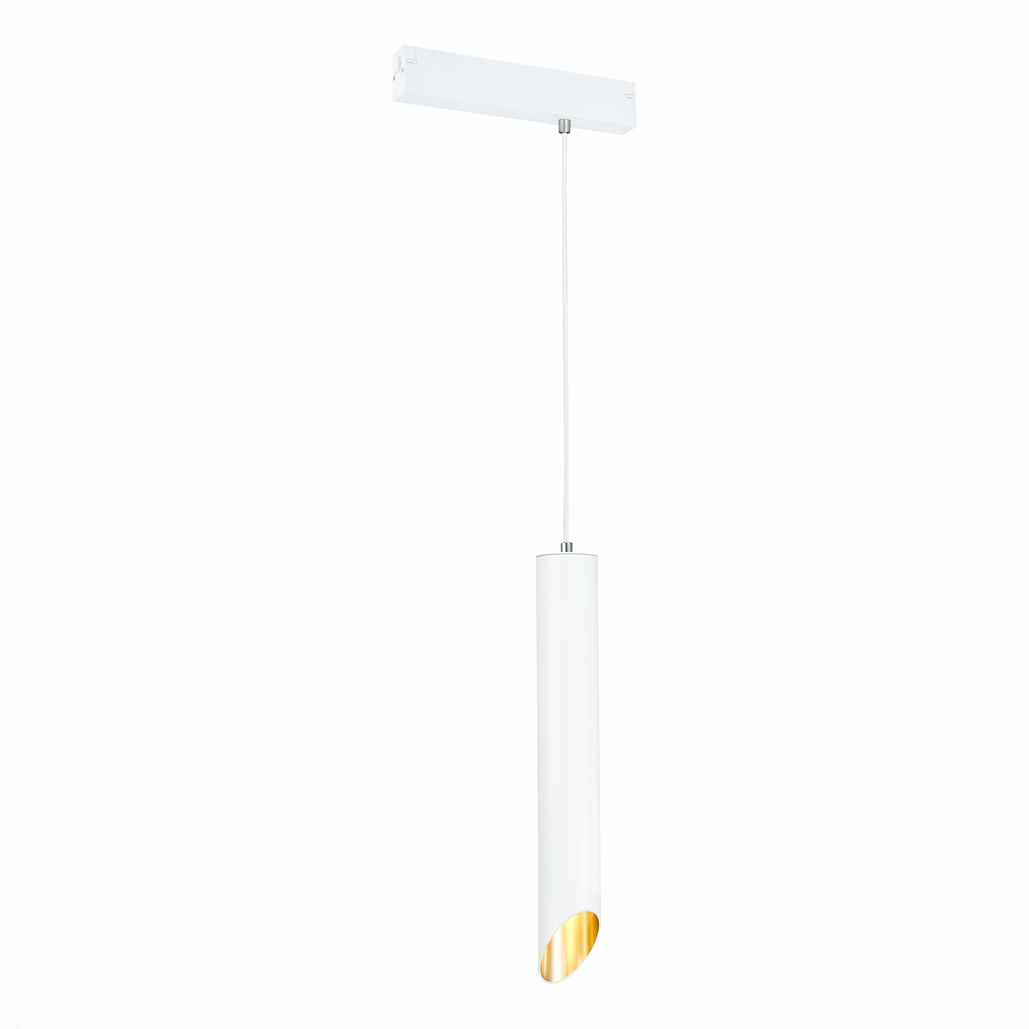 ST508.513.01 Св-к трек. Белый GU10 1*50W  IP20 D60xH400 180-240V Без ламп SKYLINE 220