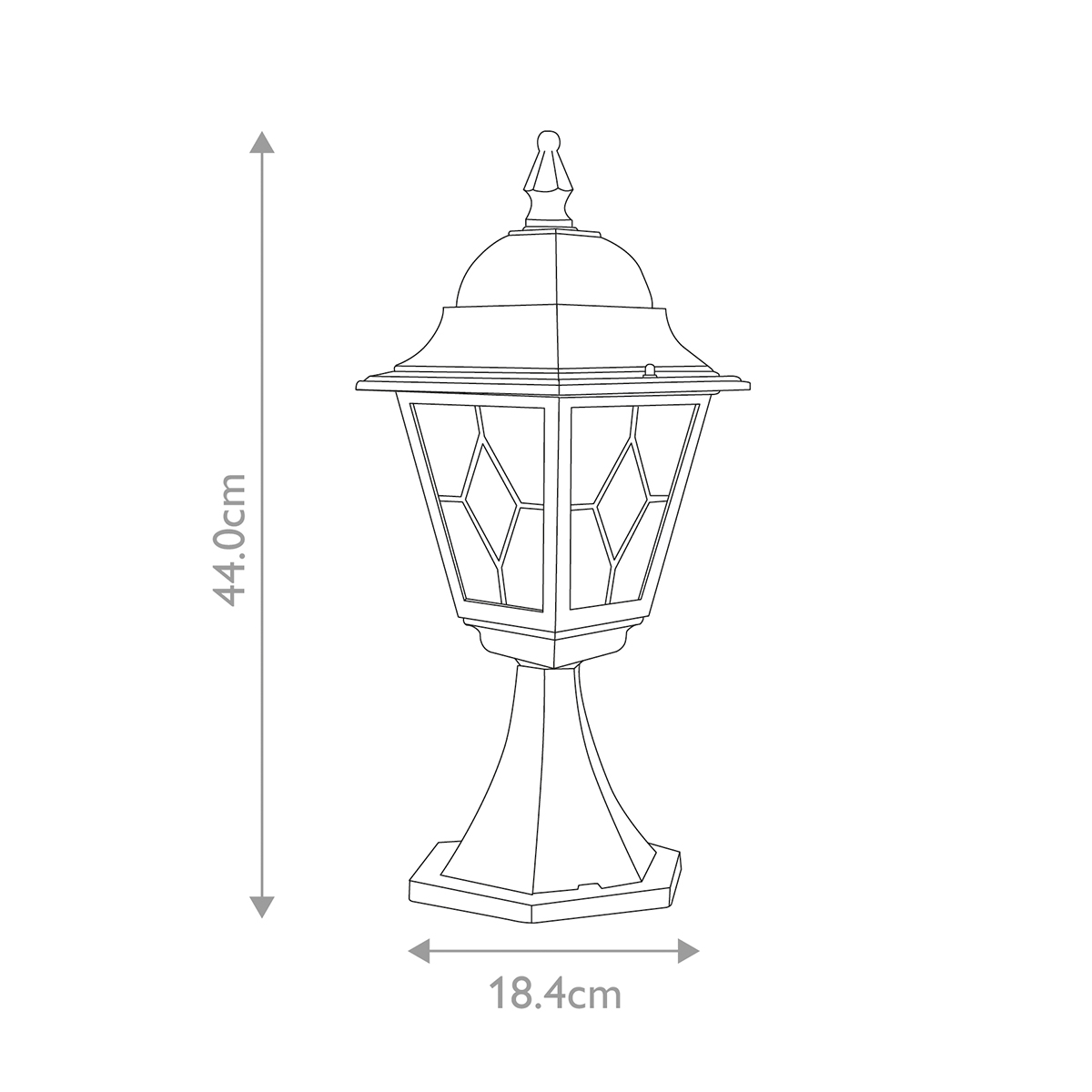 Фонарь-пьедестал Elstead Exterior, Арт. NR3-BLK