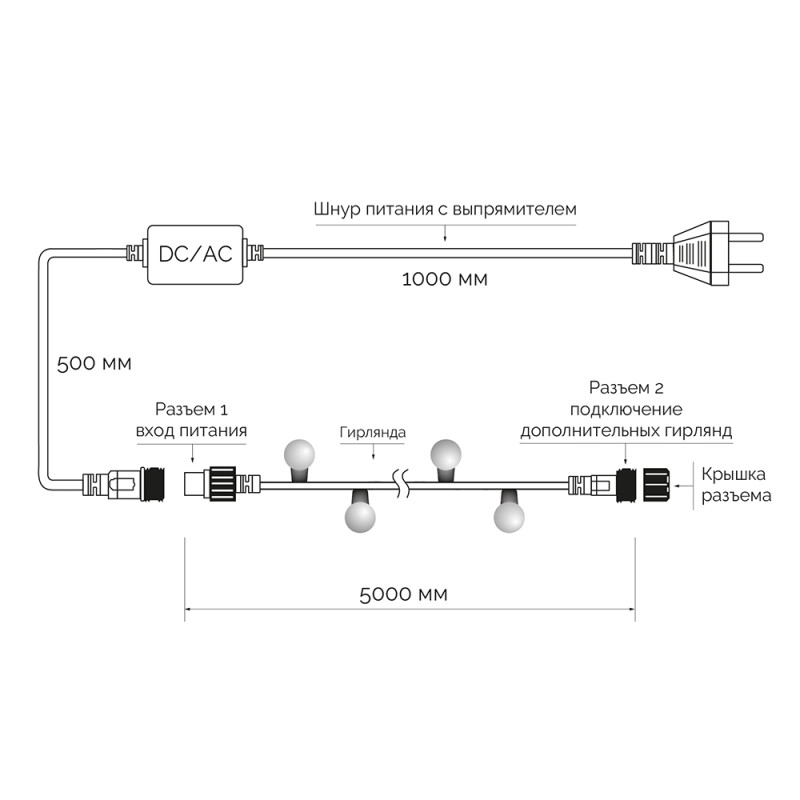 Светодиодная гирлянда ARdecoled 025566