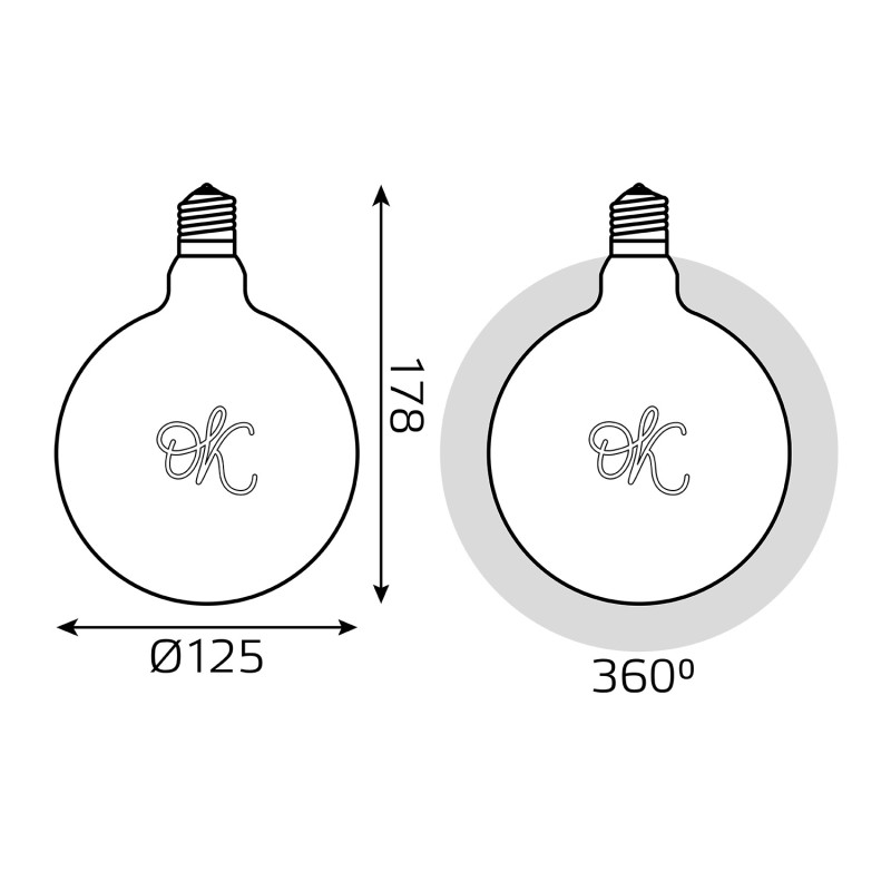 Светодиодная лампа Gauss 176802003