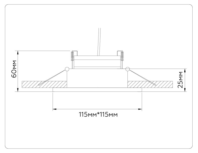 Встраиваемый светильник Ambrella Light TN52340