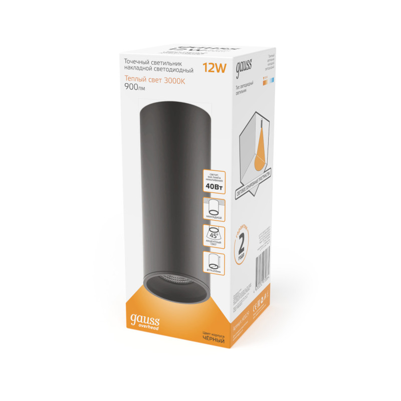 Накладной светильник Gauss HD029