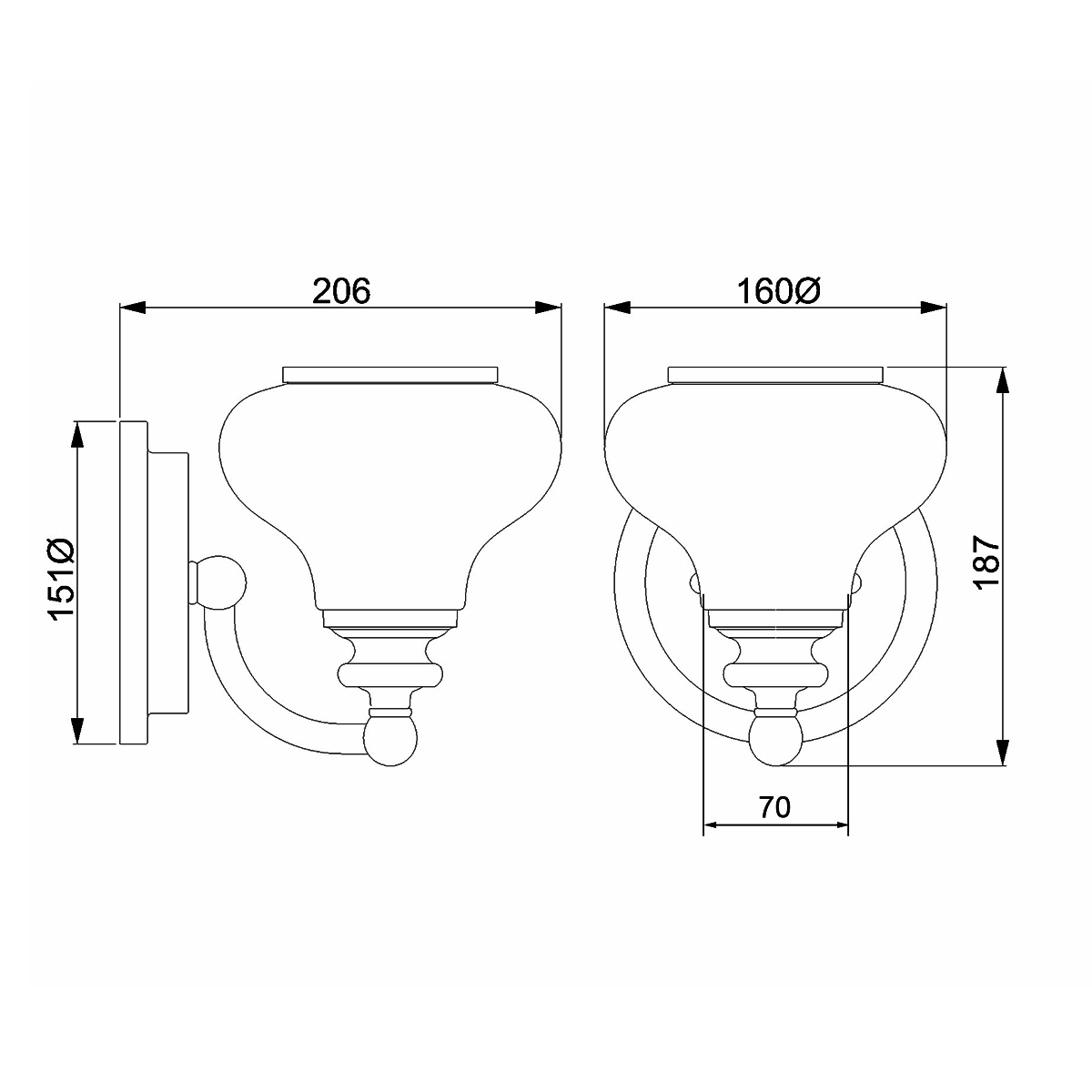 Бра для ванных комнат HK-AINSLEY1-BATH Hinkley, арт. HK-AINSLEY1-BATH