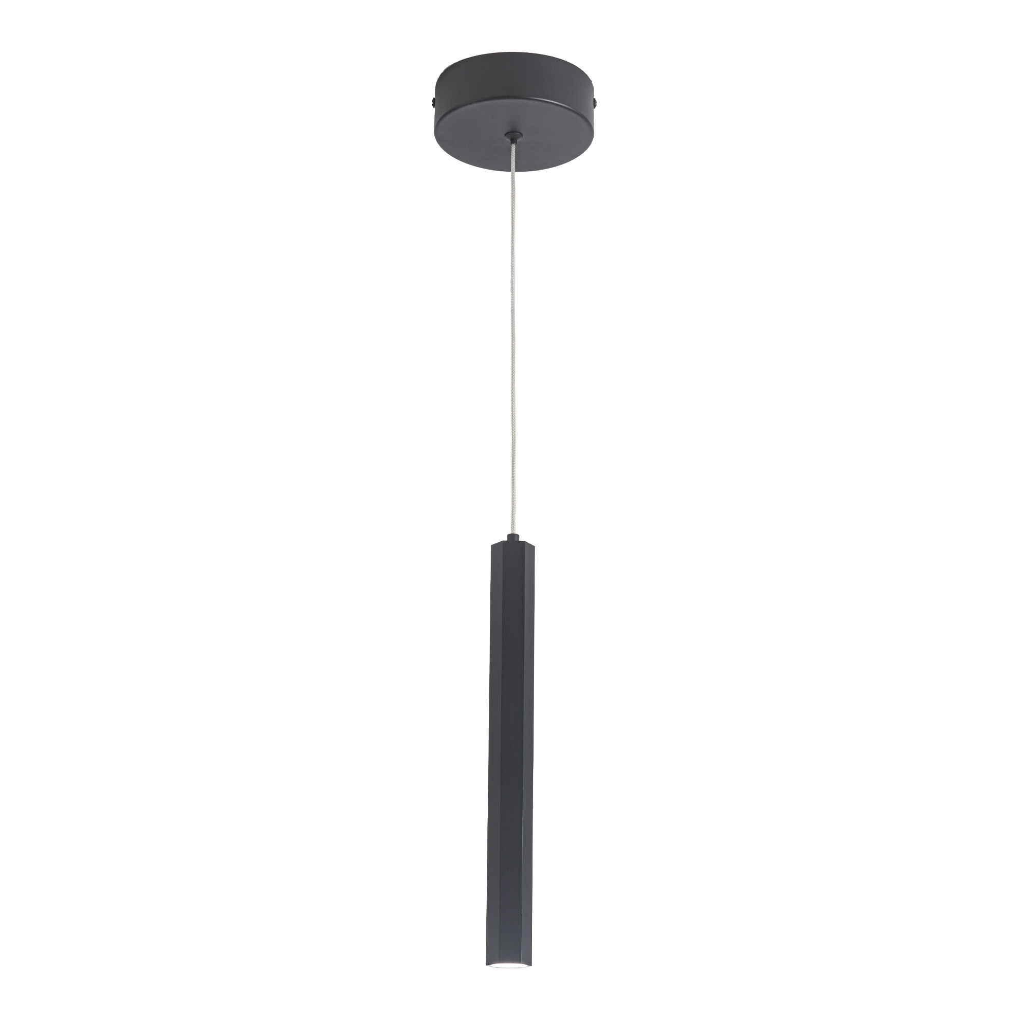 ST614.413.06 Светильник подвесной ST-Luce Черный/Черный LED 1*6W 4000K Подвесные светильники