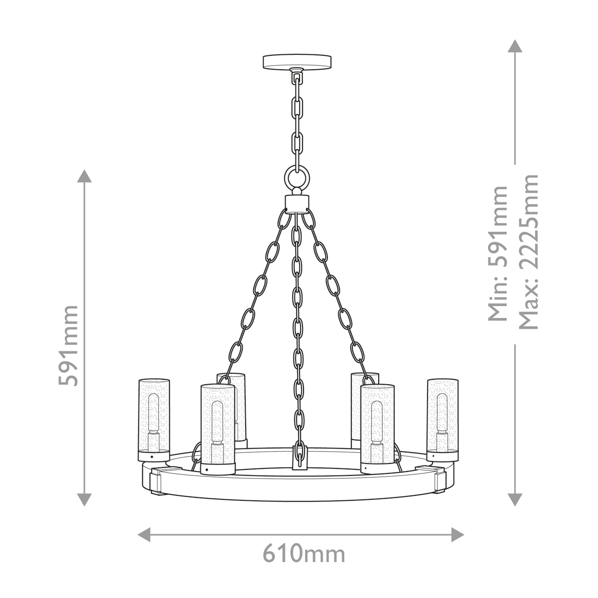 Подвесной фонарь Hinkley, Арт. HK-SAWYER6-SQ