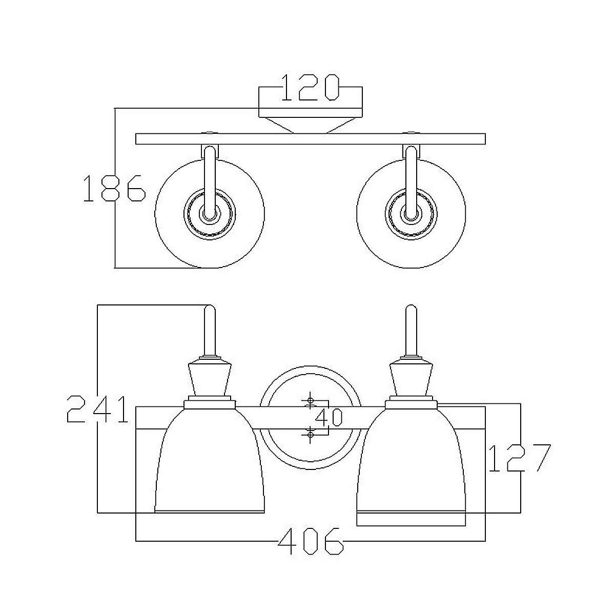 Бра для ванных комнат KL-CORA2-BATH Kichler, арт. KL-CORA2-BATH