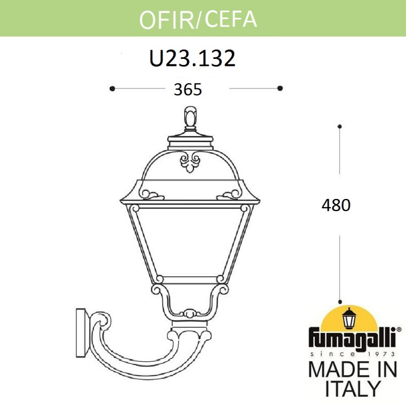 Светильник настенный Fumagalli U23.132.000.AYF1R