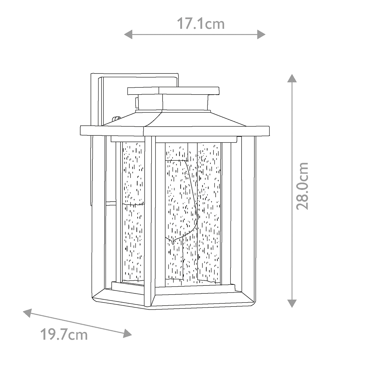 Настенный фонарь Quoizel, Арт. QZ-WAKEFIELD-S-TBK