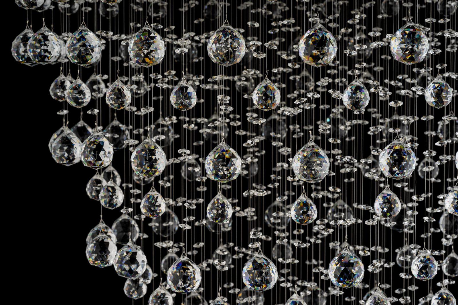 Подвесная хрустальная люстра Arti Lampadari Flusso H 1.4.80.615 G