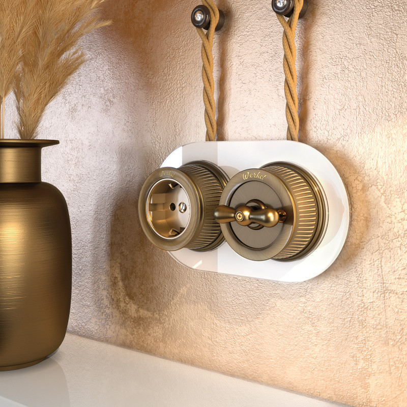 Розетка Werkel WL19-10-02 (Бронзовый)