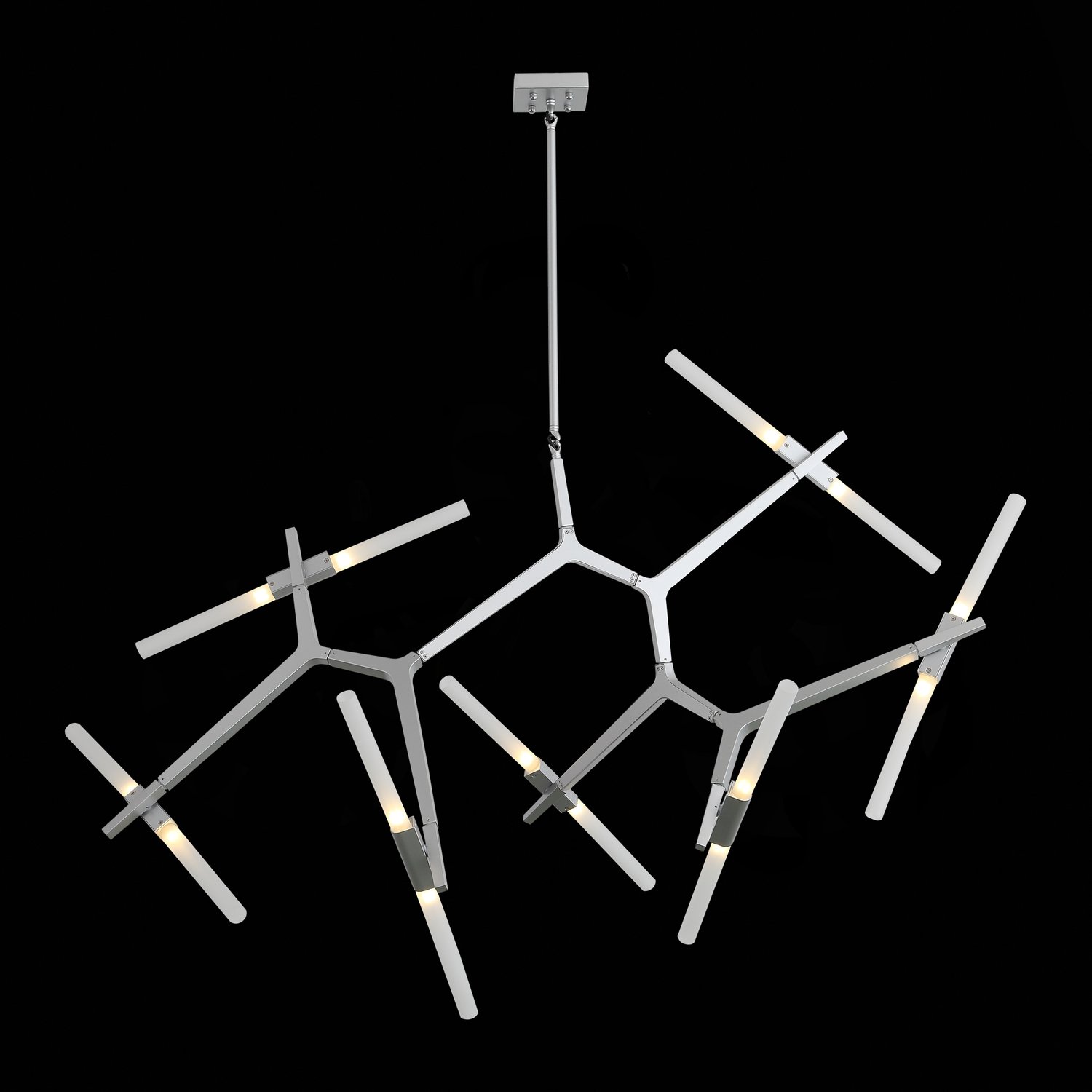 SL947.102.14 Люстра потолочная ST-Luce Серебристый/Белый G9 14*5W LACONICITA