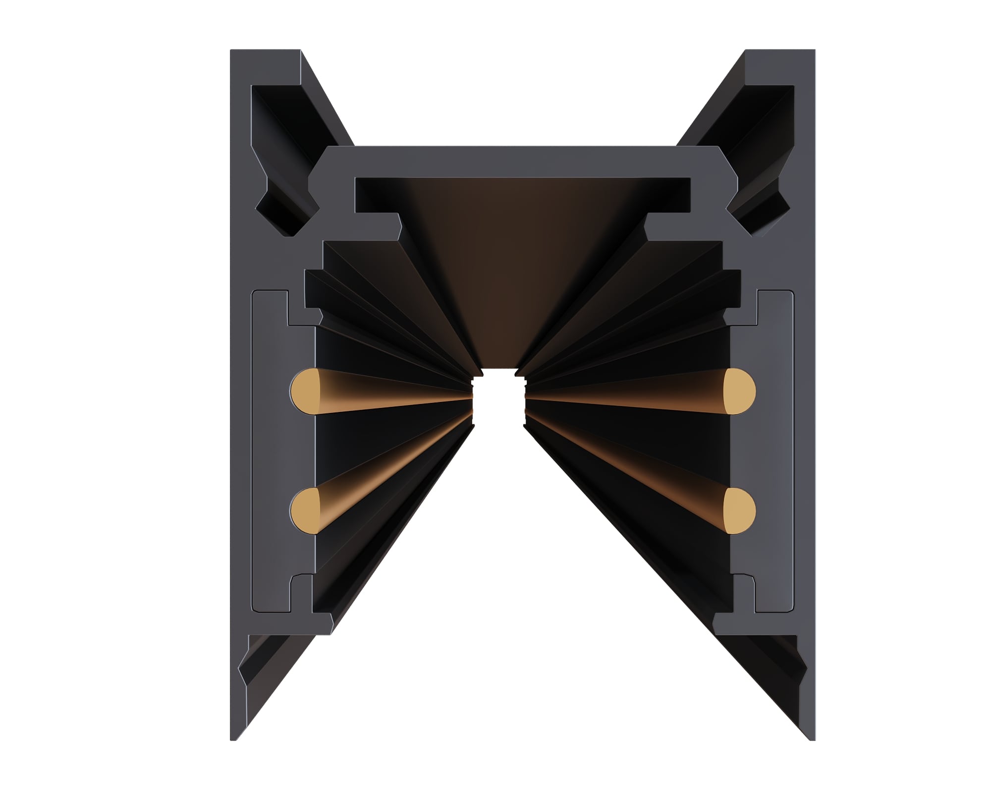 ST1003.429.00 Шинопровод магнитный накладной ST-Luce Черный Длина 2 000мм SKYLINE 48+