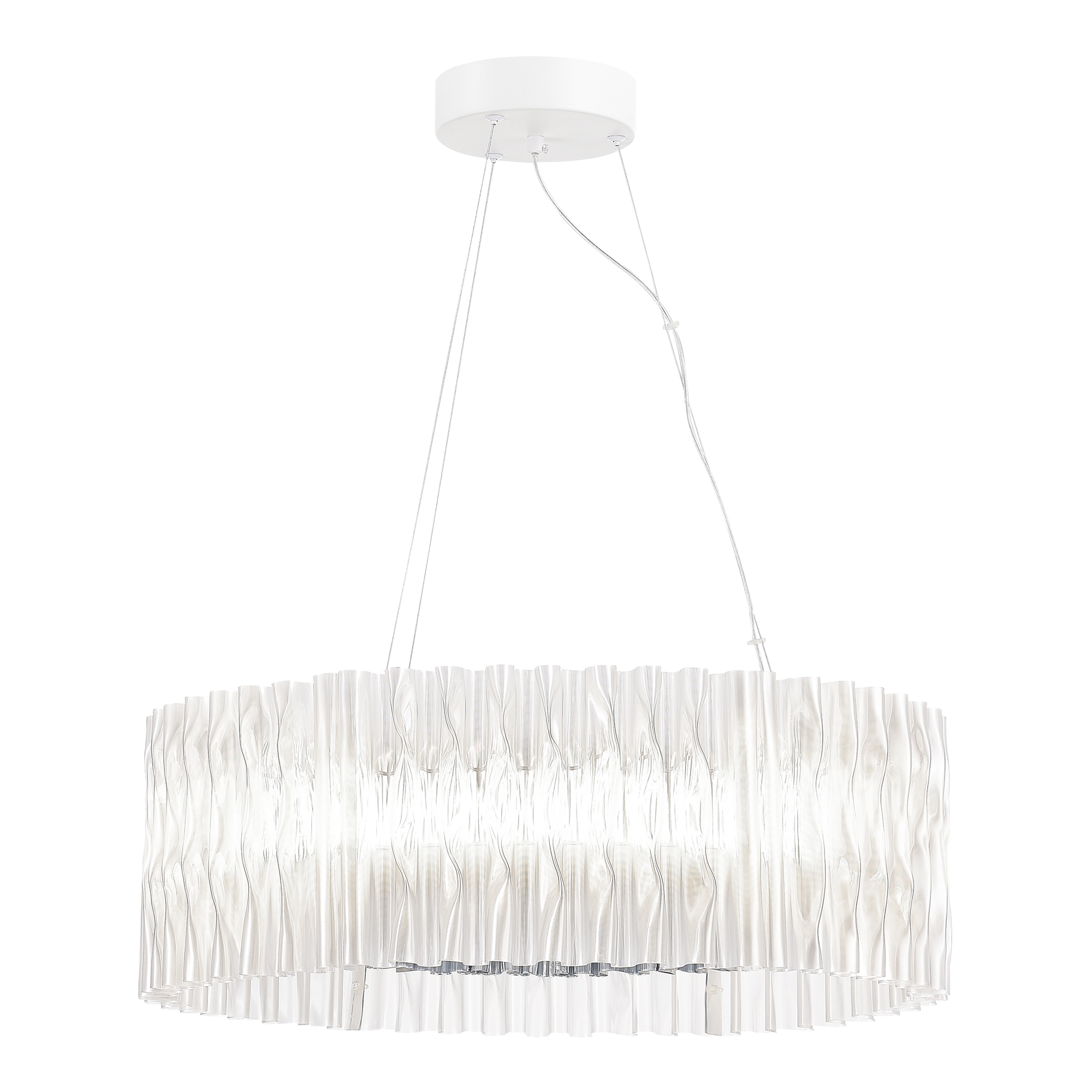 SL6012.103.01 Светильник подвесной ST-Luce Хром/Прозрачный LED 1*64W NAZARE