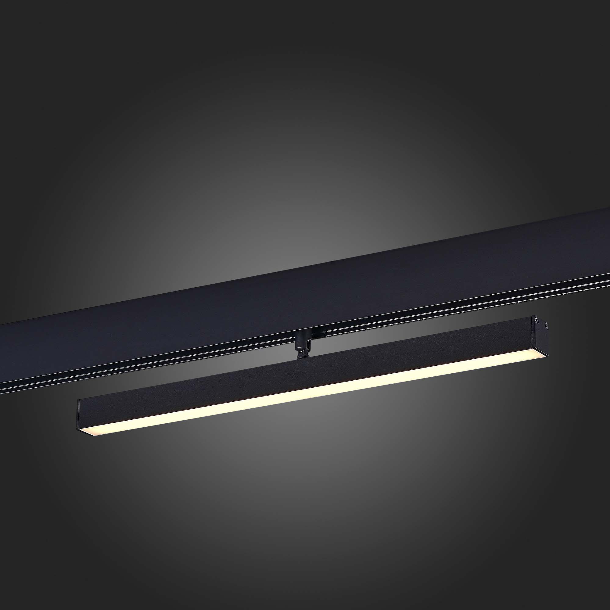 ST802.436.12 Магнитный трековый светильник Черный LED 1*12W 3000K 700Lm Ra>90 120° IP20 L405xW22,5xH SKYLINE 48