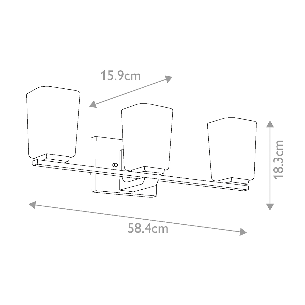 Бра для ванных комнат Kichler, Арт. KL-ROEHM3-PC
