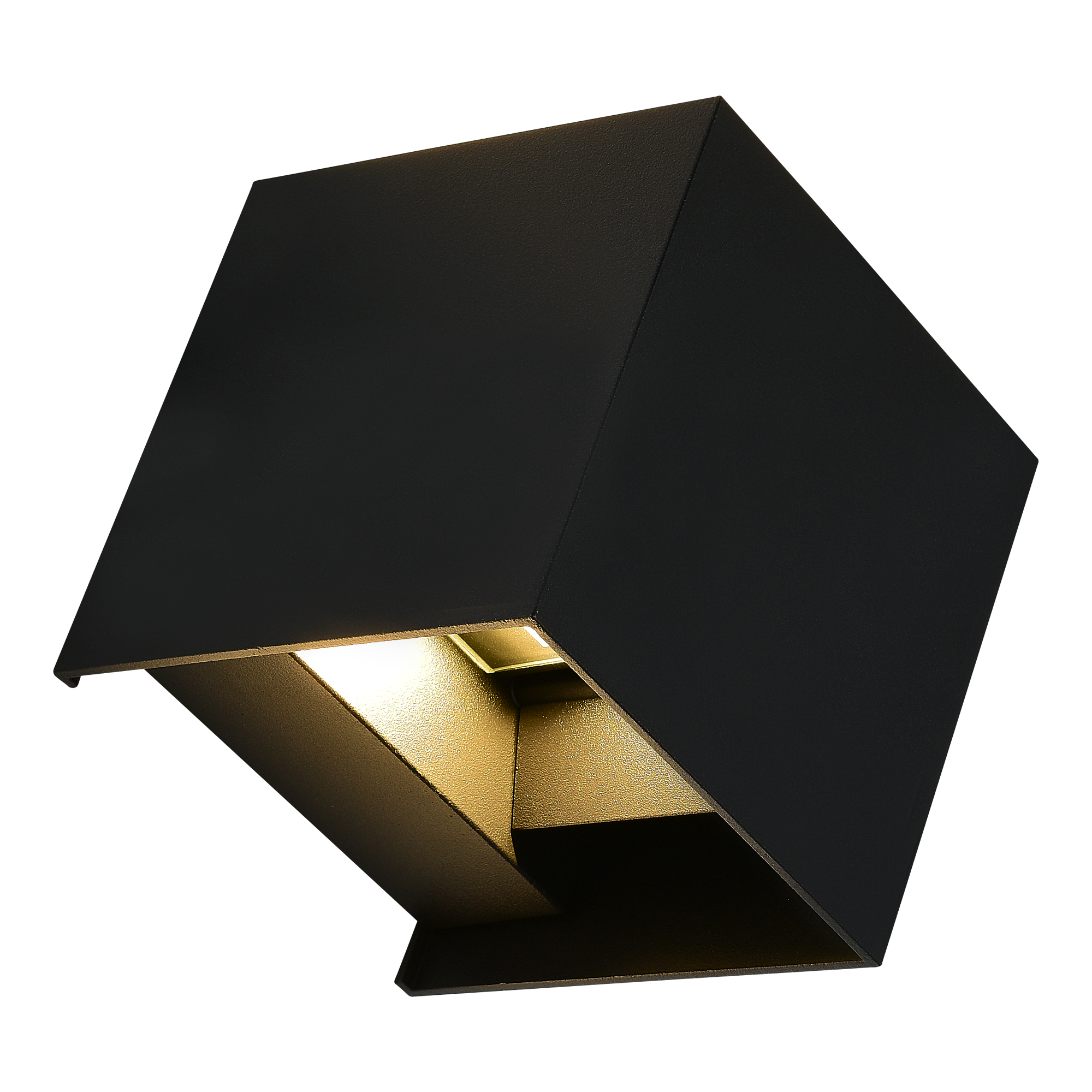 SL9513.401.01 Светильник уличный настенный ST-Luce черный/черный LED 1*10W 2700K BRIK