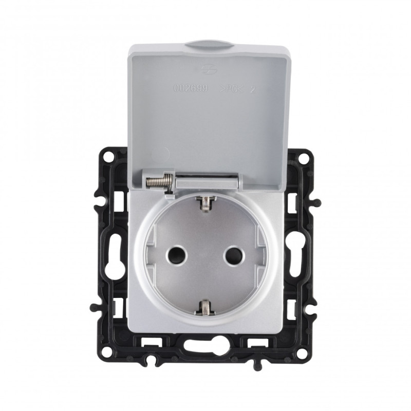 Розетка Arte Milano 217.41-1.silver