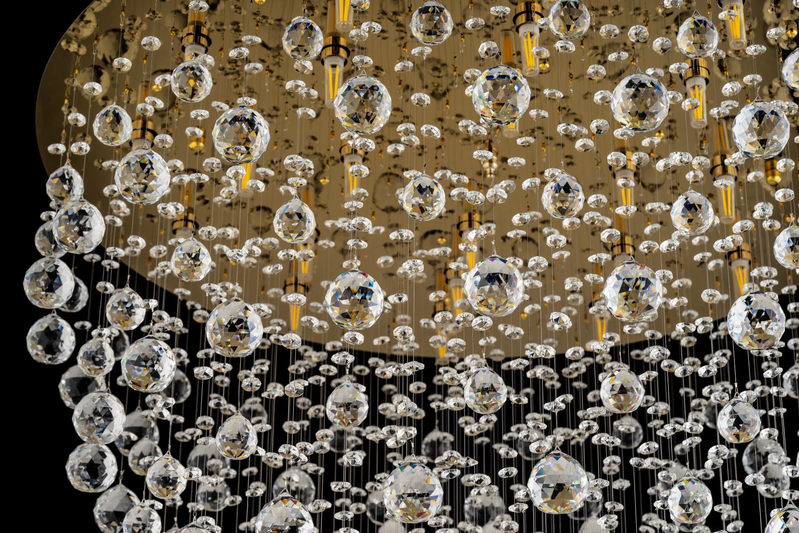 Подвесная хрустальная люстра Arti Lampadari Flusso H 1.4.80.615 G