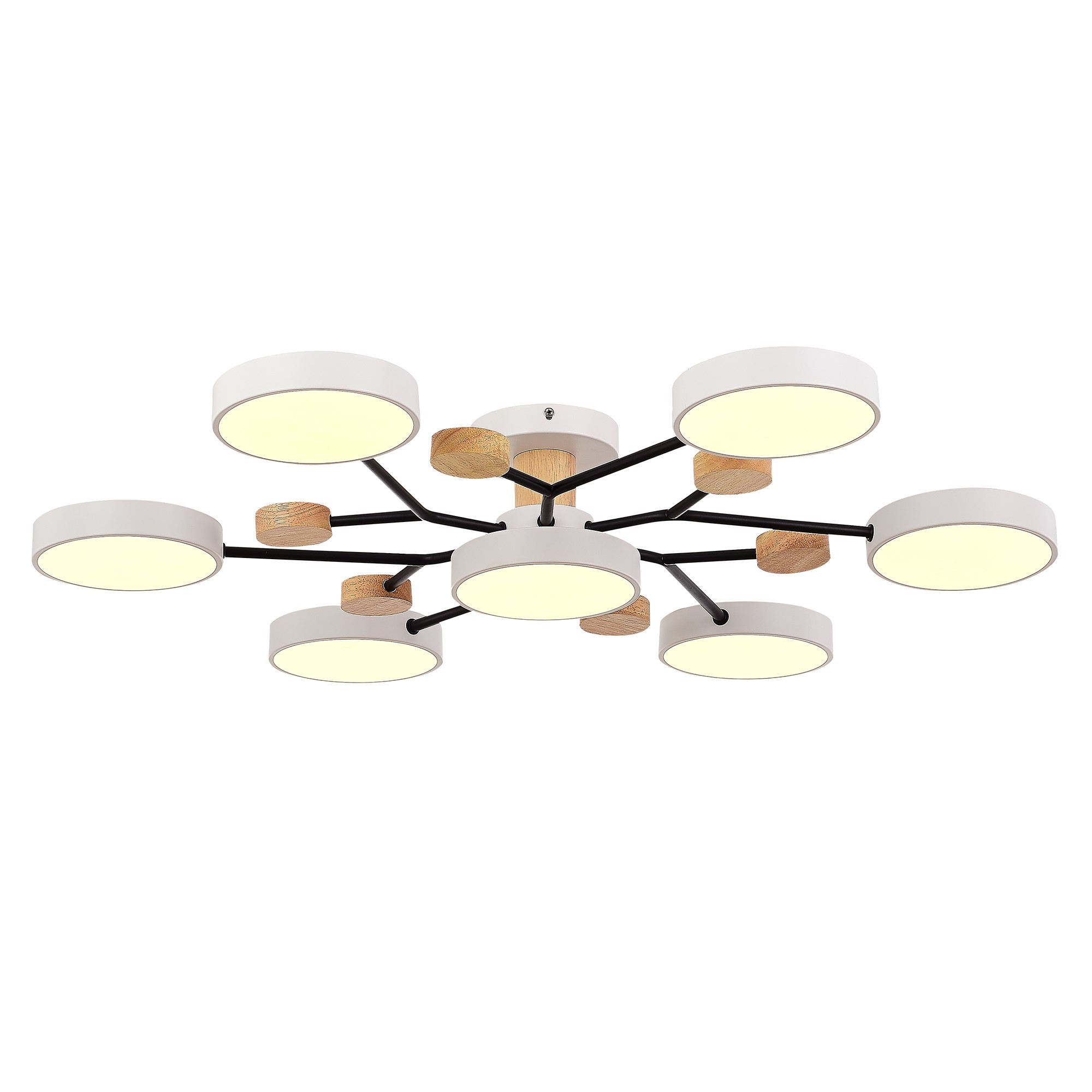SLE6006-502-07 Светильник потолочный Белый/Белый LED 7*12W 3000K/4500K/6000K FAEMA