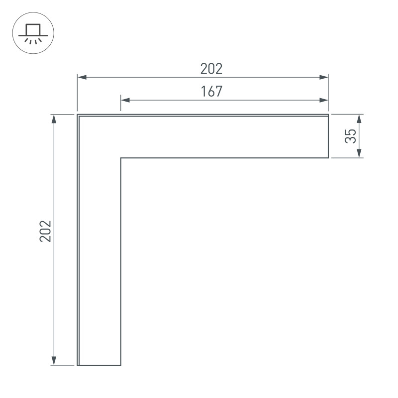 Соединитель профиля Arlight 030125