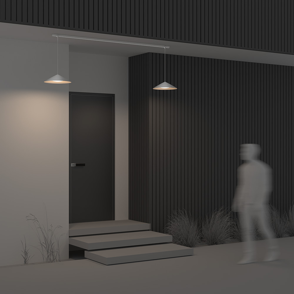 Уличный трековый светильник Outdoor O-TR01-1-P-12WW3K