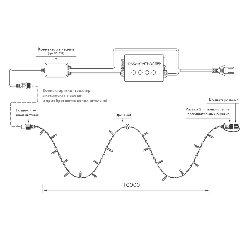 Светодиодная нить ARdecoled 031756