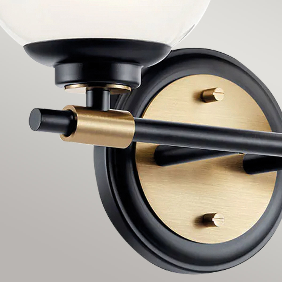 Бра для ванных комнат Kichler, Арт. KL-BENNO2-BK-CPZ