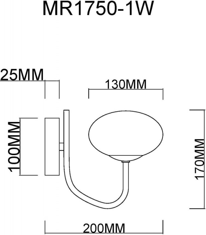 Бра MyFar MR1750-1W