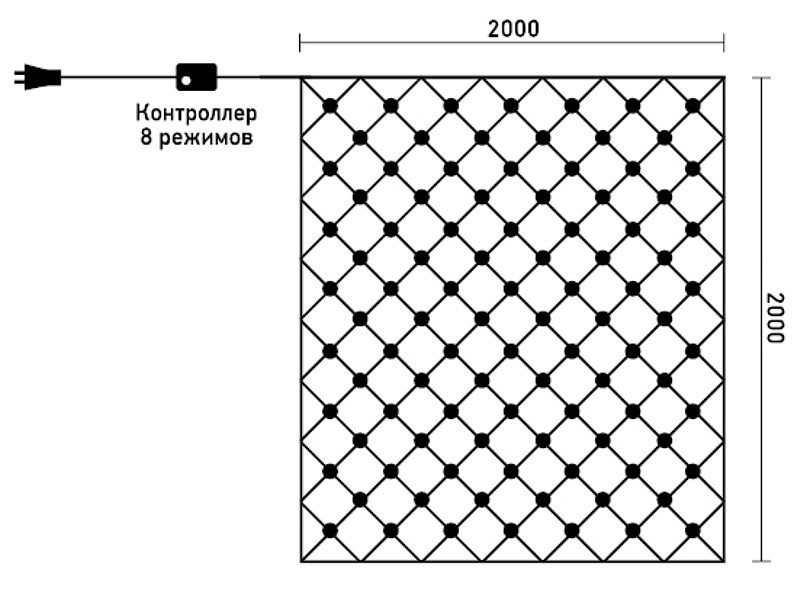 Светодиодная сеть Laitcom NTL256M-10-2W