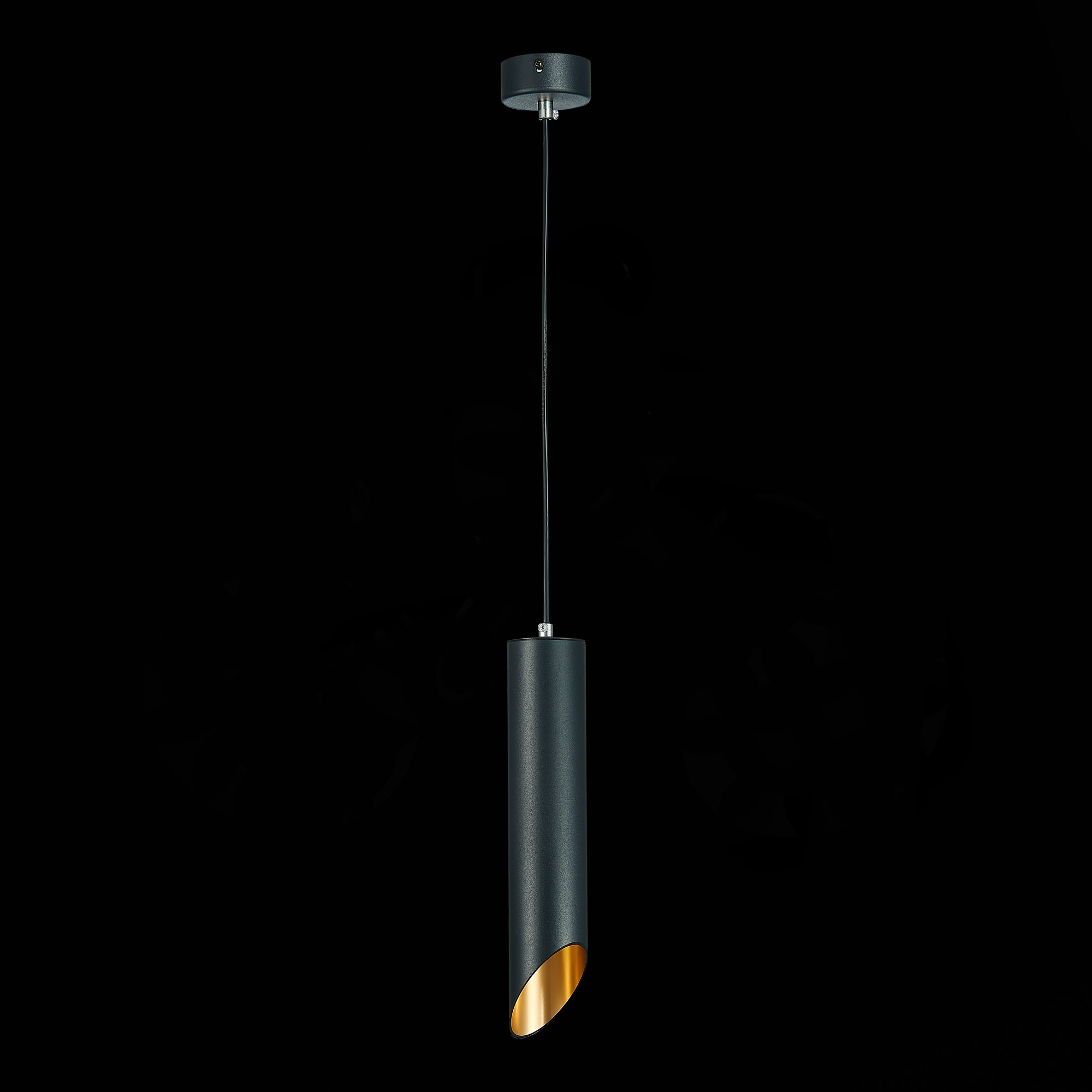 ST152.403.01 Светильник подвесной Черный GU10 1*50W  IP20 D60xH300 220V Без ламп Подвесные светильники