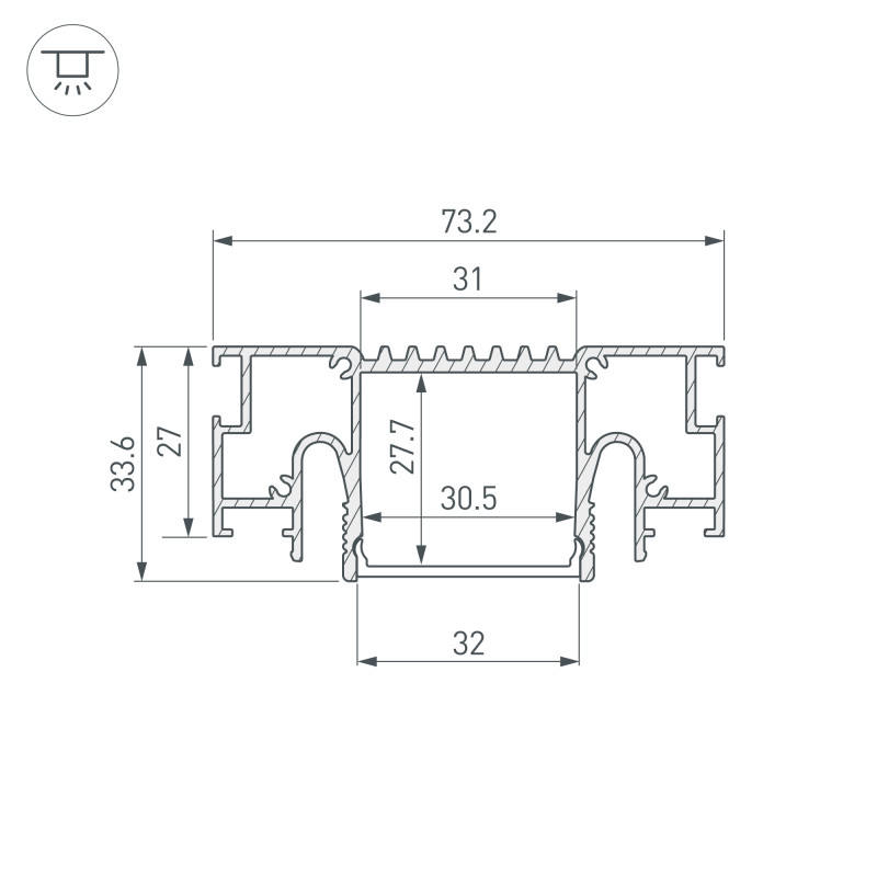 Профиль Arlight 055208
