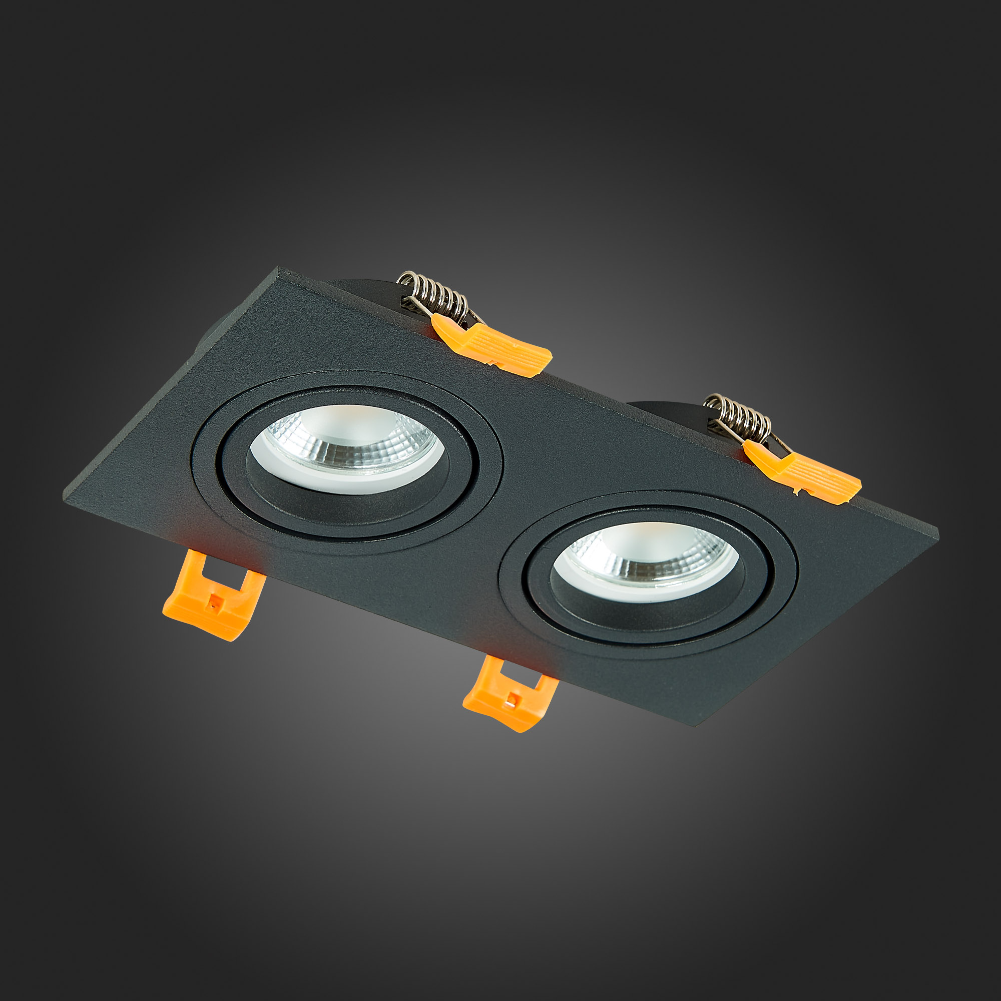 ST251.408.02 Св-к встр. Черный GU10 2*50W  IP20 L170xW92xH27 220V Без ламп Встраиваемые светильники