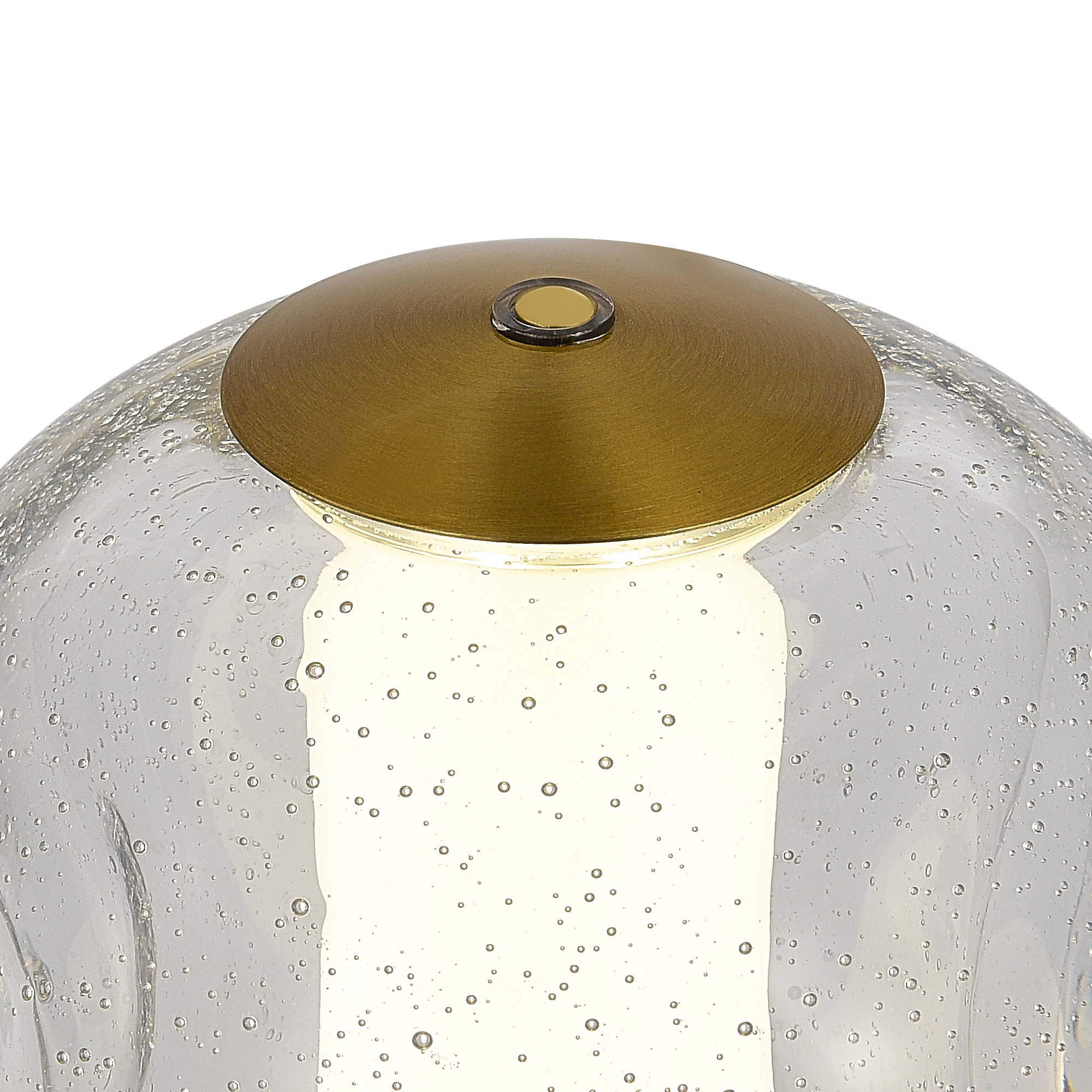 SL6520.304.01 Прикроватная лампа ST-Luce латунь/прозрачный с пузырьками воздуха LED 1*5W 4000K HELMI