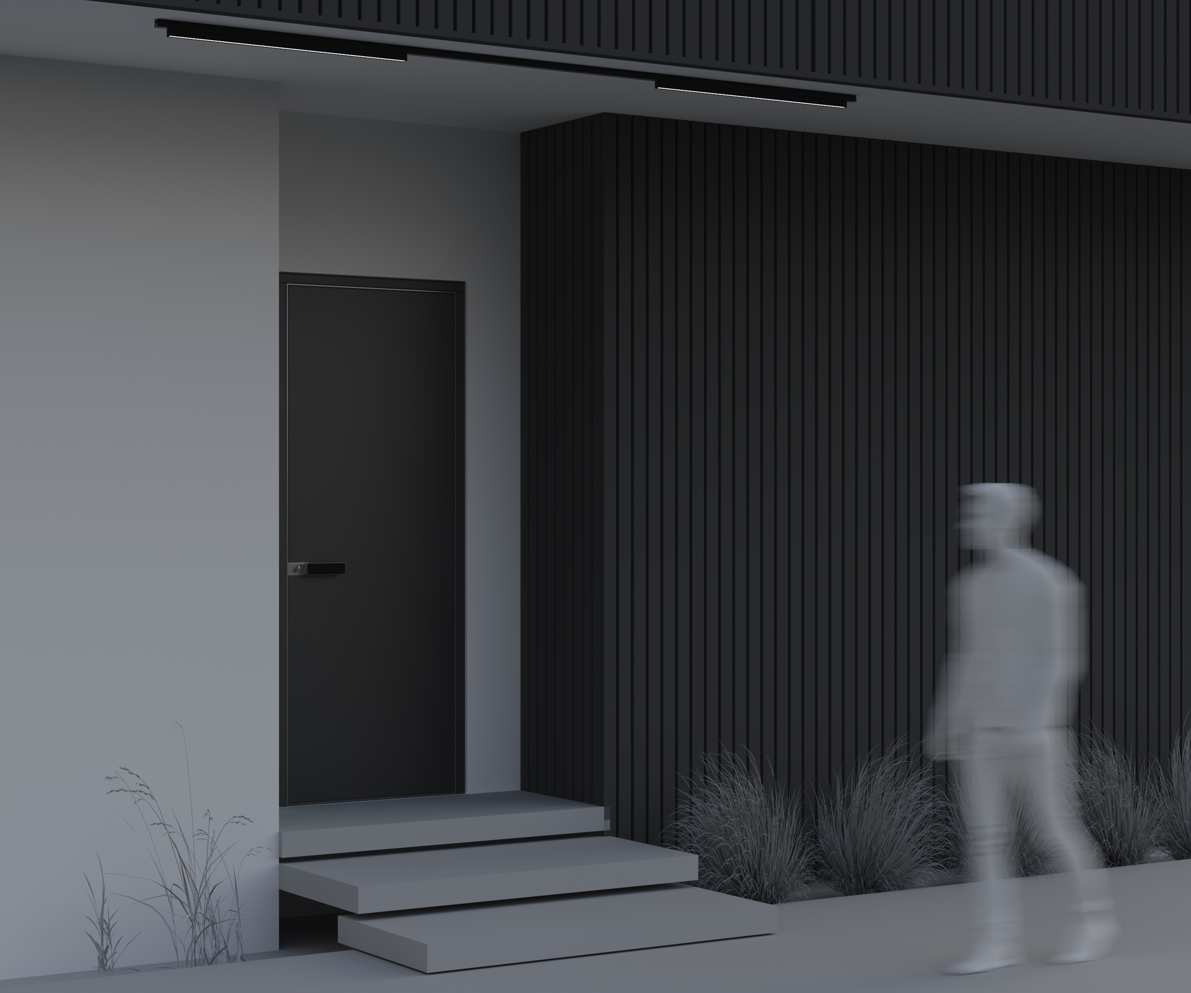 Уличный трековый светильник Outdoor O-TR02-1-S-24WB4K