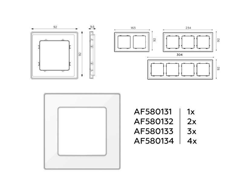 Рамка Ambrella Volt AF580134