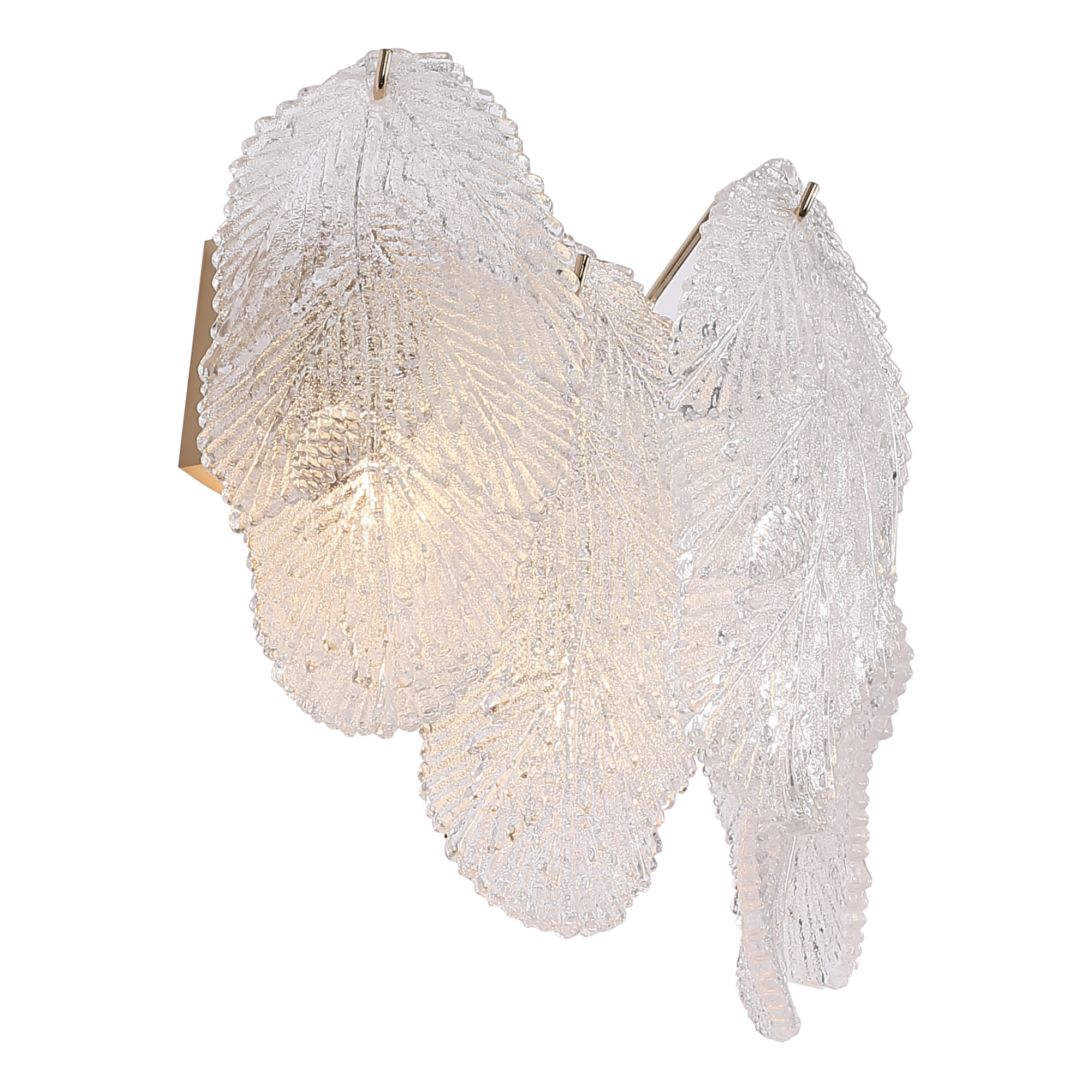 SL6135.201.02 Светильник настенный ST-Luce золотистый/прозрачный, янтарный G9LED 2*5W LIGHTSOME