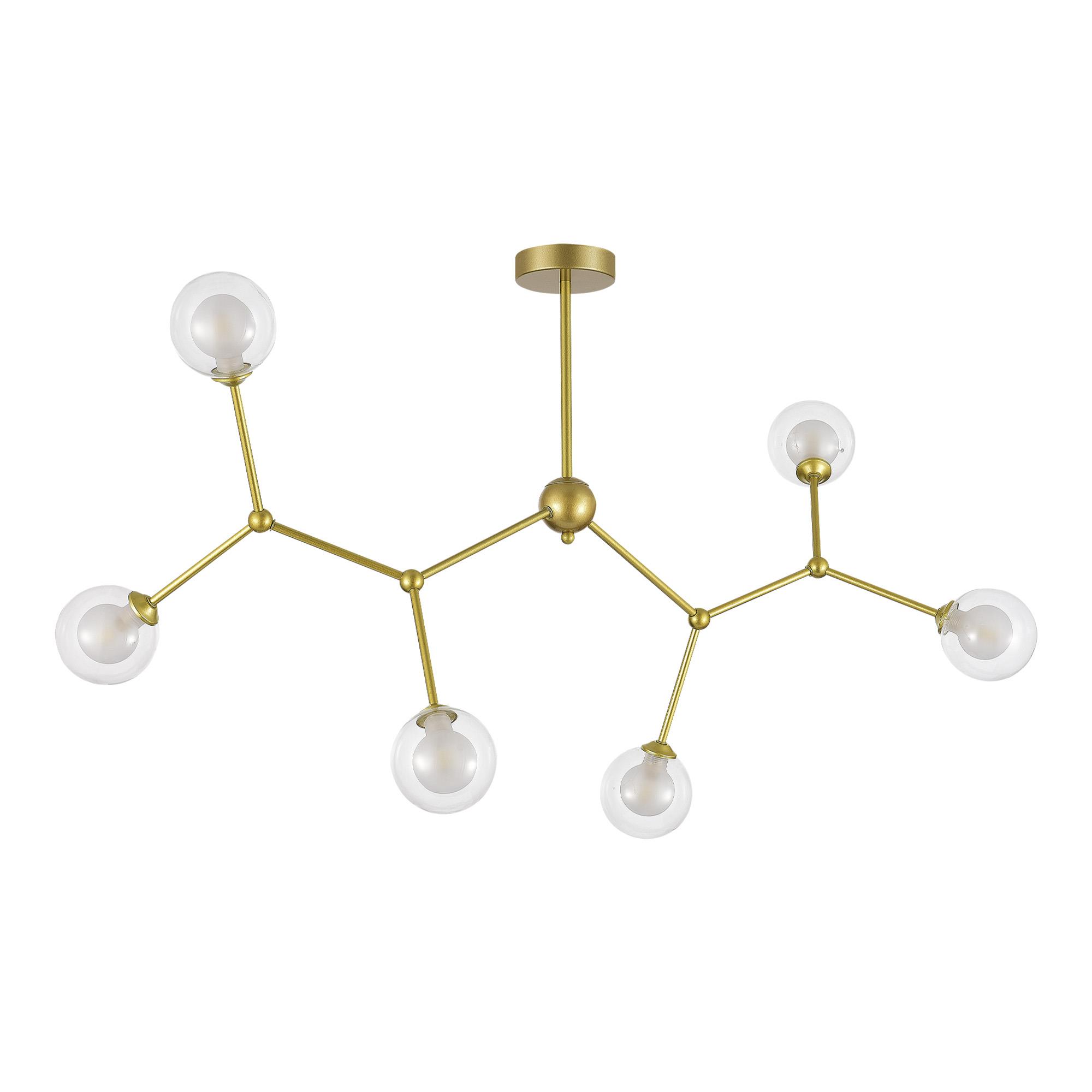 SLE1106-203-06 Светильник подвесной Золотистый/Прозрачный, Белый G9 LED 6*5W ARCUS