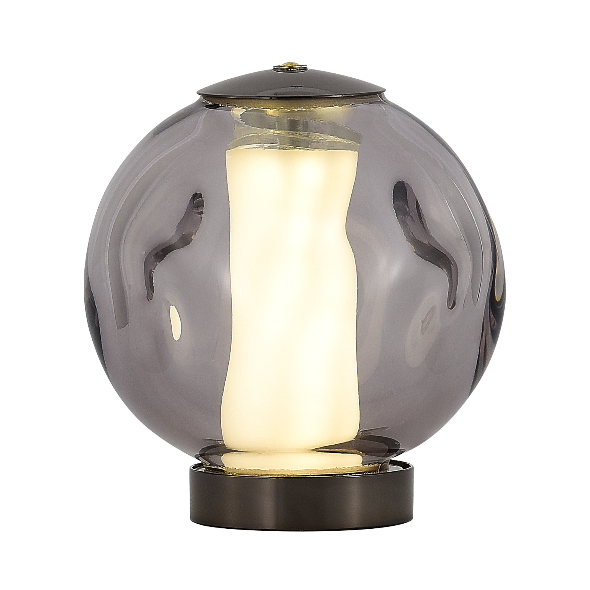 SL6520.404.01 Прикроватная лампа ST-Luce черный жемчуг/прозрачно-дымчатый LED 1*5W 4000K HELMI