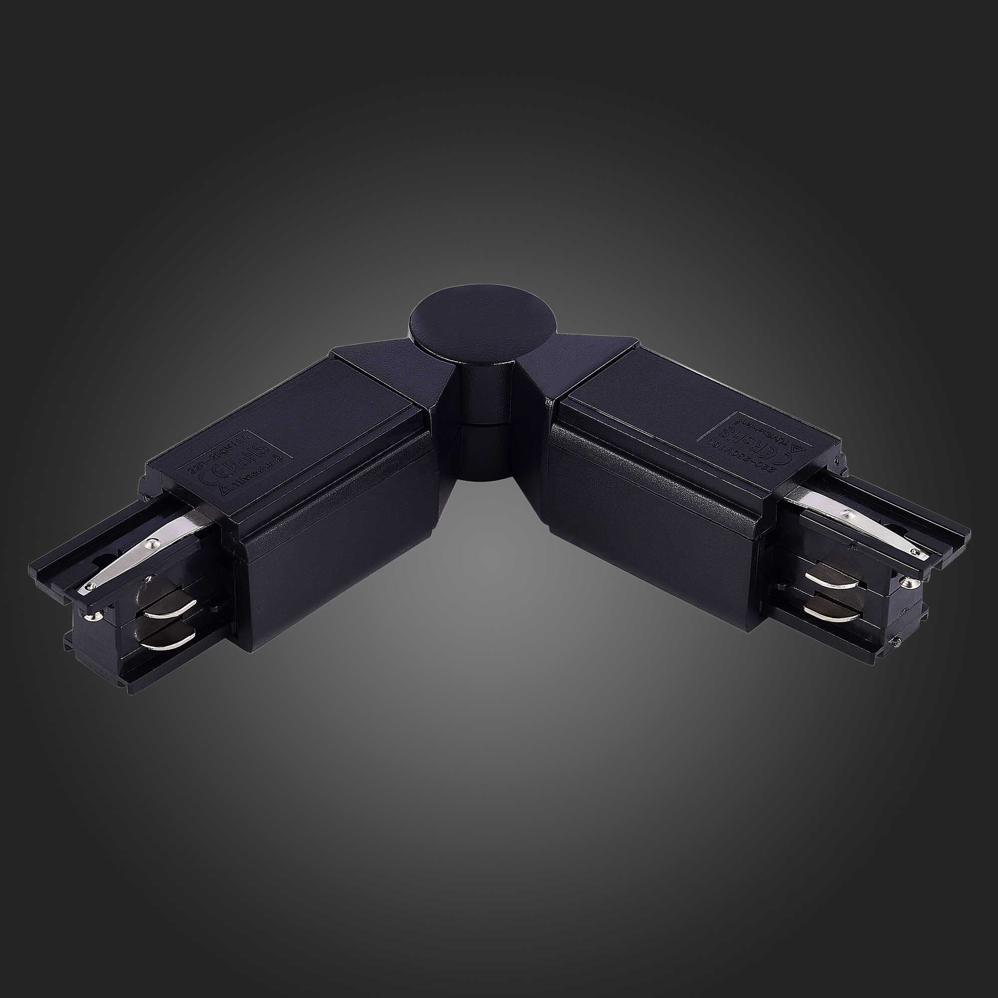 ST030.409.18 Поворотный угол для трехфазного шинопровода ST-Luce Черный TRACE