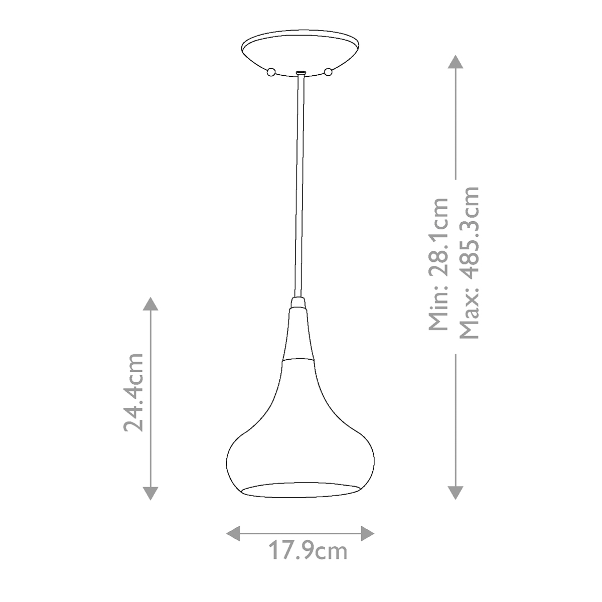 Подвесной светильник Feiss, Арт. FE-BESO-P-S-DBZ