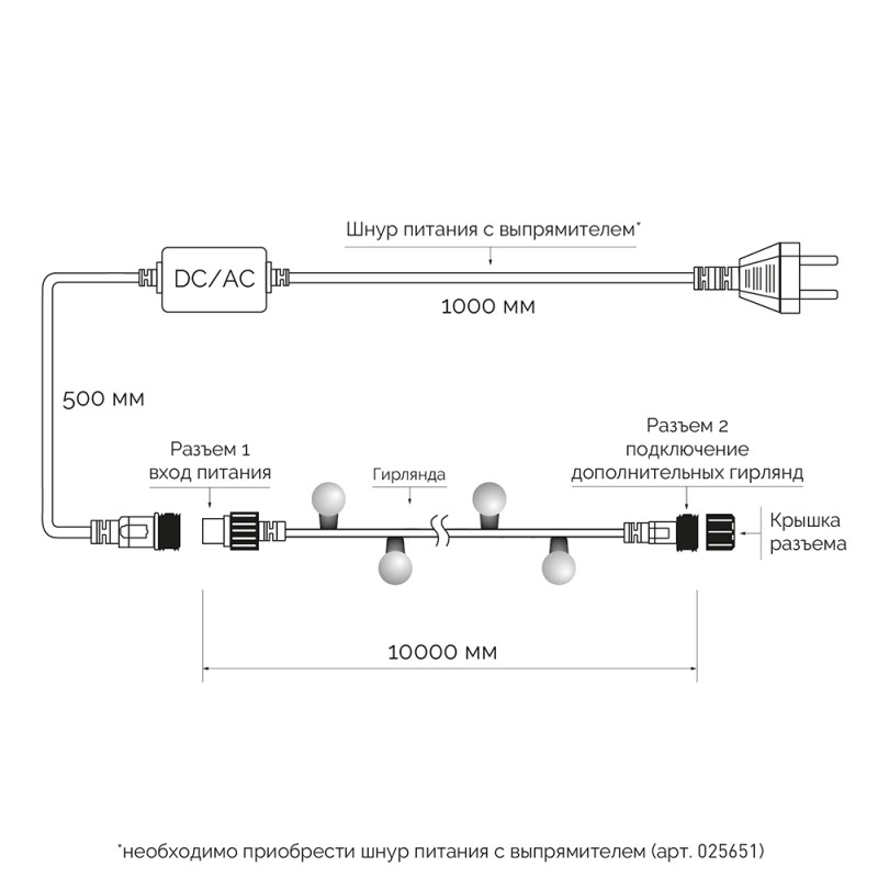 Светодиодная гирлянда ARdecoled 025584
