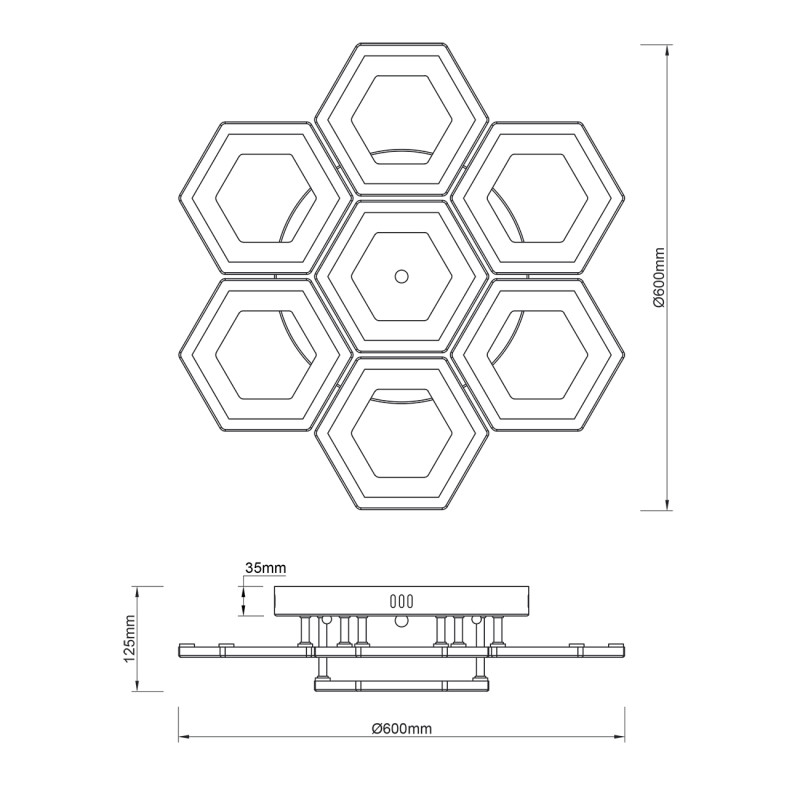 Накладная люстра Escada 10204/7LED