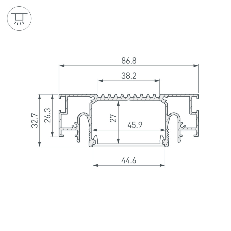 Профиль Arlight 055206